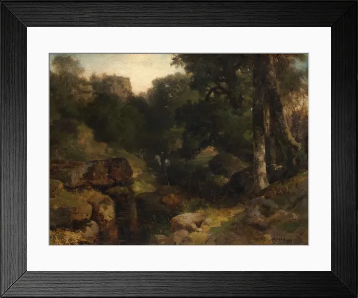 Framed Print : The Dell, 1878. Creator: Thomas Moran (American, 1837-1926) Framed Print : The Dell, 1878. Creator: Thomas Moran (American, 1837-1926)