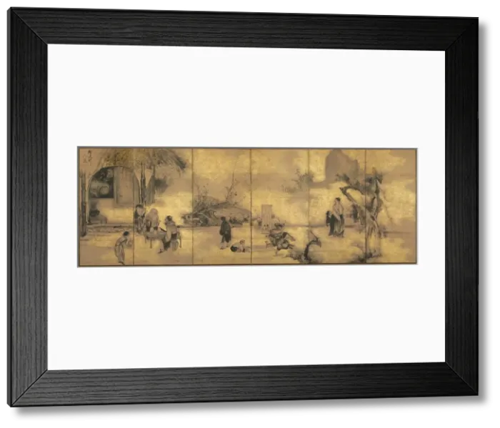 Framed Print : The Eight Immortals of the Wine Cup, later 1700s. Creator: Soga Shohaku (Japanese, 1730-1781) Framed Print : The Eight Immortals of the Wine Cup, later 1700s. Creator: Soga Shohaku (Japanese, 1730-1781)
