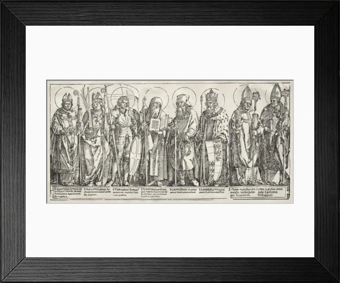 Framed Print : The Eight Saints of Austria, c. 1515. Creator: Albrecht Dürer (German, 1471-1528) Framed Print : The Eight Saints of Austria, c. 1515. Creator: Albrecht Dürer (German, 1471-1528)