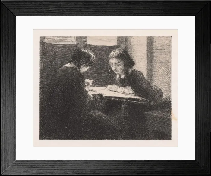 Framed Print : The Embroideres (Les Brodeuses), , 1898. Creator: Henri Fantin-Latour (French, 1836-1904) Framed Print : The Embroideres (Les Brodeuses), , 1898. Creator: Henri Fantin-Latour (French, 1836-1904)