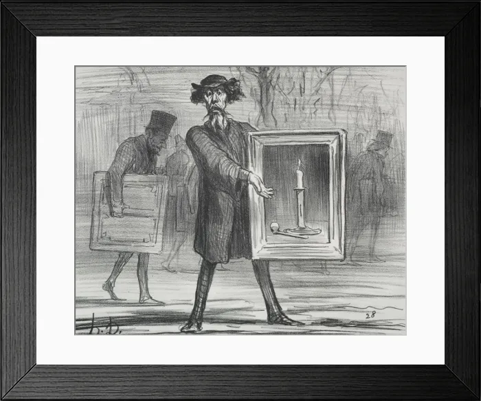 Framed Print : The Exhibition of 1859 (plate 1): They have Refused this, the Ignoramuses!, 1859. Creator Framed Print : The Exhibition of 1859 (plate 1): They have Refused this, the Ignoramuses!, 1859. Creator