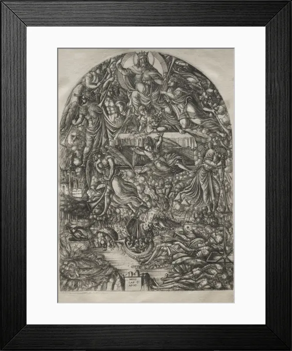 Framed Print : The Apocalypse: The Opening of the Seventh Seal, 1546-1556. Creator: Jean Duvet (French Framed Print : The Apocalypse: The Opening of the Seventh Seal, 1546-1556. Creator: Jean Duvet (French