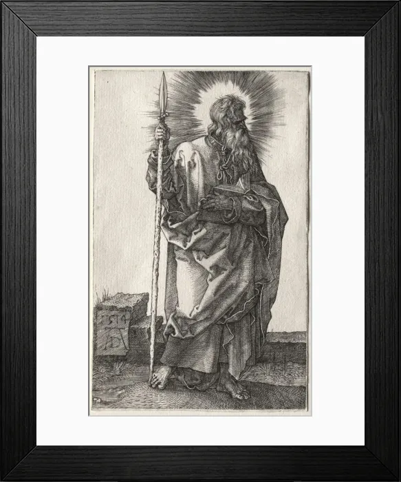 Framed Print : The Apostle Thomas. Creator: Albrecht Dürer (German, 1471-1528) Framed Print : The Apostle Thomas. Creator: Albrecht Dürer (German, 1471-1528)
