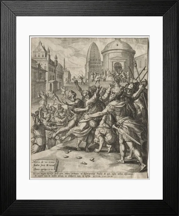 Framed Print : The Arrest of St. Paul, 1581. Creator: Jan I Sadeler (Flemish, 1550-1600) Framed Print : The Arrest of St. Paul, 1581. Creator: Jan I Sadeler (Flemish, 1550-1600)