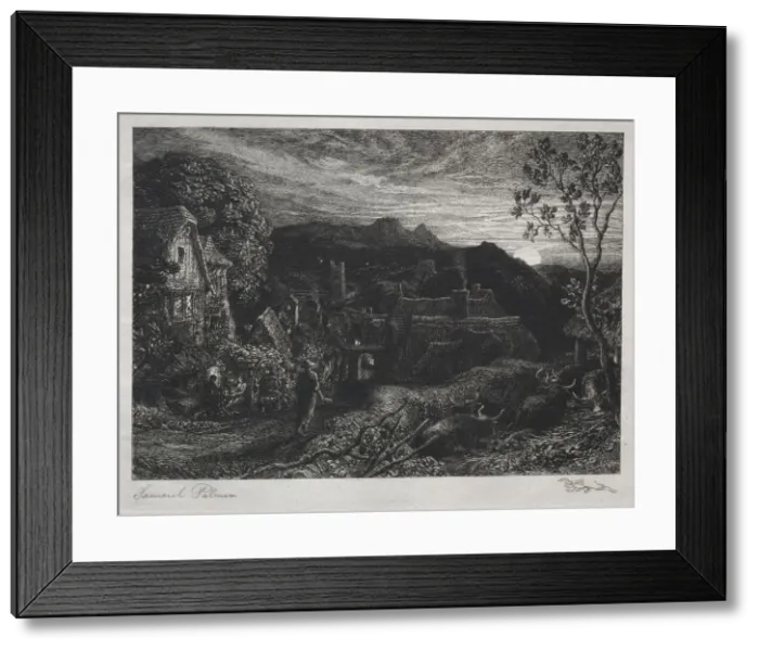 Framed Print : The Bellman, 1879. Creator: Samuel Palmer (British, 1805-1881) Framed Print : The Bellman, 1879. Creator: Samuel Palmer (British, 1805-1881)