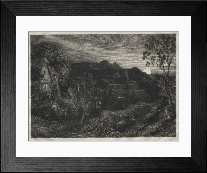 Framed Print : The Bellman, 1879. Creator: Samuel Palmer (British, 1805-1881) Framed Print : The Bellman, 1879. Creator: Samuel Palmer (British, 1805-1881)