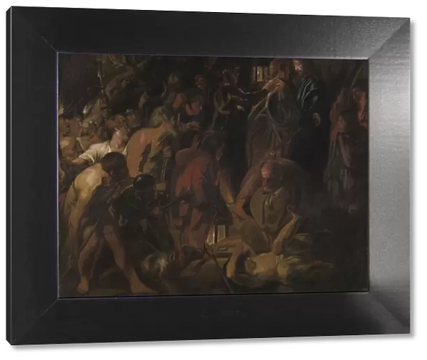 The Betrayal of Christ, late 1650s. Creator: Jacob Jordaens (Flemish, 1593-1678)