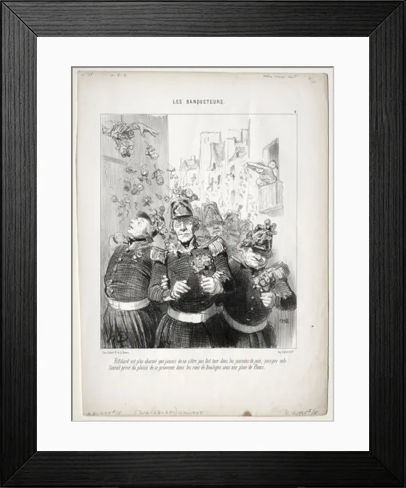 Framed Print : The Banqueters, plate 4: Rifolard is more charming than ever Framed Print : The Banqueters, plate 4: Rifolard is more charming than ever