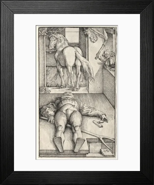 Framed Print : The Bewitched Groom, 1544. Creator: Hans Baldung (German, 1484 / 85-1545) Framed Print : The Bewitched Groom, 1544. Creator: Hans Baldung (German, 1484 / 85-1545)