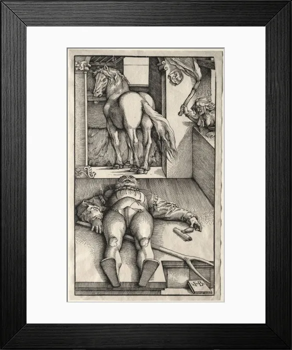 Framed Print : The Bewitched Groom, 1544-45. Creator: Hans Baldung (German, 1484 / 85-1545) Framed Print : The Bewitched Groom, 1544-45. Creator: Hans Baldung (German, 1484 / 85-1545)