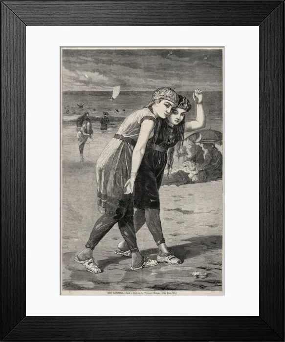 Framed Print : The Bathers, 1873. Creator: Winslow Homer (American, 1836-1910) Framed Print : The Bathers, 1873. Creator: Winslow Homer (American, 1836-1910)