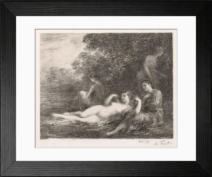 Framed Print : The Bathers, 1898. Creator: Henri Fantin-Latour (French, 1836-1904) Framed Print : The Bathers, 1898. Creator: Henri Fantin-Latour (French, 1836-1904)
