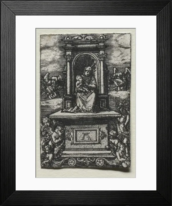 Framed Print : The Beautiful Virgin of Ratisbon on an Altar, soon after 1520. Creator: Albrecht Altdorfer (German Framed Print : The Beautiful Virgin of Ratisbon on an Altar, soon after 1520. Creator: Albrecht Altdorfer (German