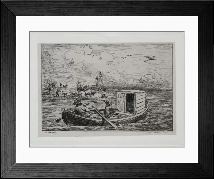 Framed Print : The Boat Trip: Le Mot de Cambronne (The Slanging Match), 1861 Framed Print : The Boat Trip: Le Mot de Cambronne (The Slanging Match), 1861