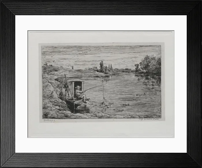 Framed Print : The Boat Trip: The Cabin Boy Fishing (Line Fishing), 1861 Framed Print : The Boat Trip: The Cabin Boy Fishing (Line Fishing), 1861