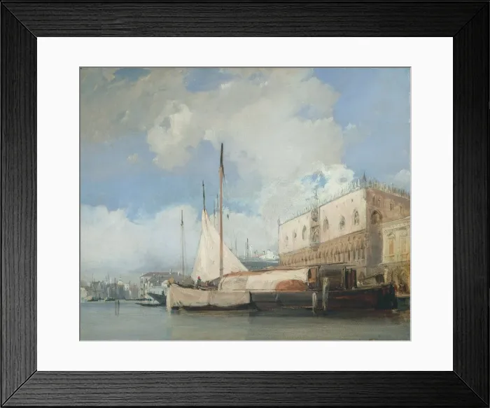 Framed Print : The Doges Palace, Venice, 1826. Creator: Richard Parkes Bonington (British, 1802-1828) Framed Print : The Doges Palace, Venice, 1826. Creator: Richard Parkes Bonington (British, 1802-1828)