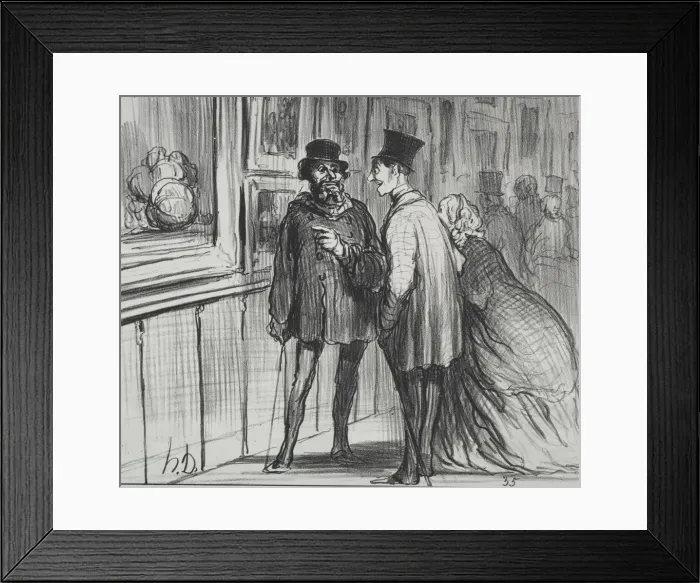 Framed Print : The Exhibition of 1859 (plate 8): The painter who had a painting refused... 1859 Framed Print : The Exhibition of 1859 (plate 8): The painter who had a painting refused... 1859