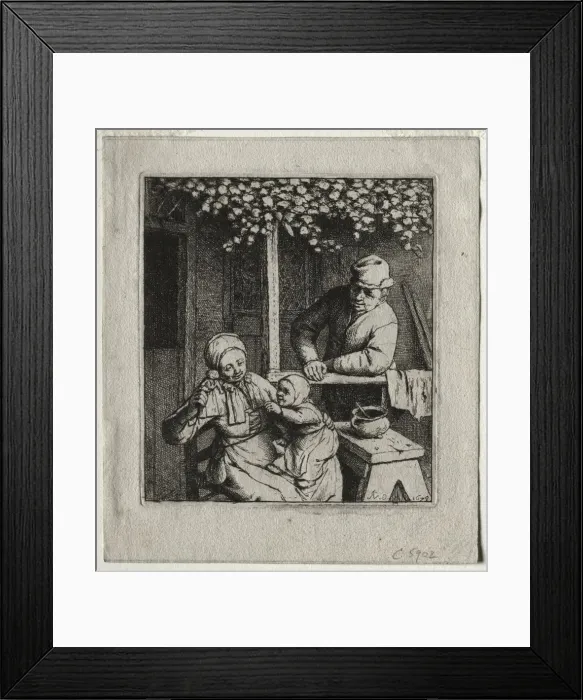 Framed Print : The Doll, 1678. Creator: Adriaen van Ostade (Dutch, 1610-1684) Framed Print : The Doll, 1678. Creator: Adriaen van Ostade (Dutch, 1610-1684)