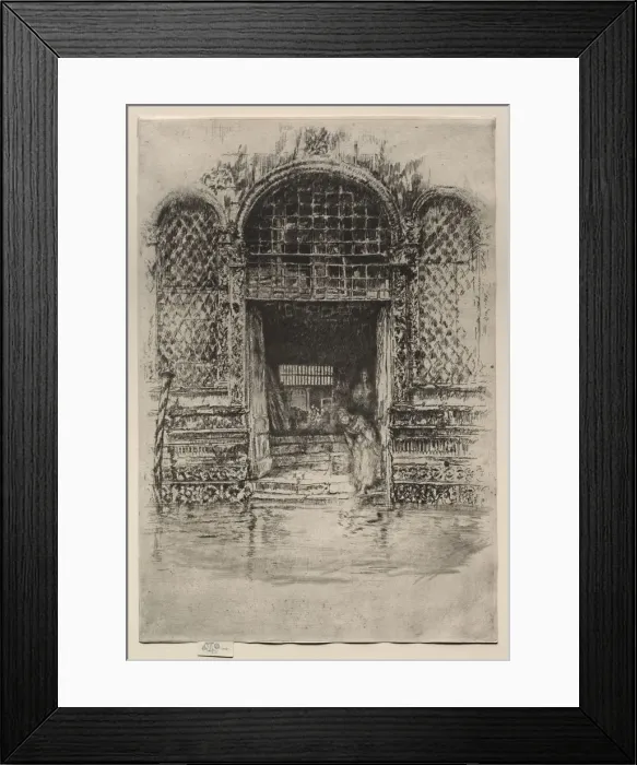 Framed Print : The Doorway, 1880. Creator: James McNeill Whistler (American, 1834-1903) Framed Print : The Doorway, 1880. Creator: James McNeill Whistler (American, 1834-1903)