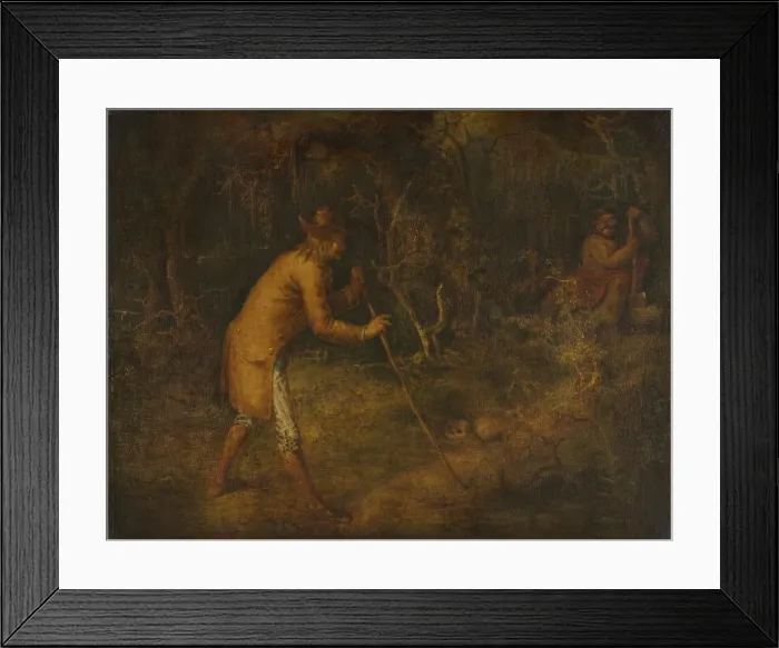Framed Print : The Devil and Tom Walker, 1856. Creator: John Quidor (American, 1801-1881) Framed Print : The Devil and Tom Walker, 1856. Creator: John Quidor (American, 1801-1881)