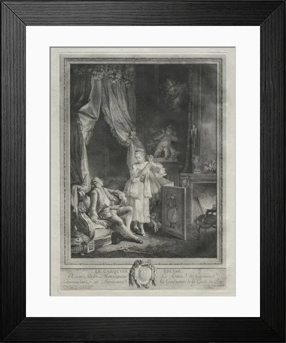 Framed Print : The Empty Quiver. Creator: Nicolas Delaunay (French, 1739-1792) Framed Print : The Empty Quiver. Creator: Nicolas Delaunay (French, 1739-1792)