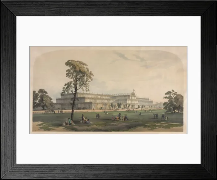 Framed Print : The Crystal Palace, c. 1850. Creator: Joseph Nash (British, 1808-1878), possibly by Framed Print : The Crystal Palace, c. 1850. Creator: Joseph Nash (British, 1808-1878), possibly by