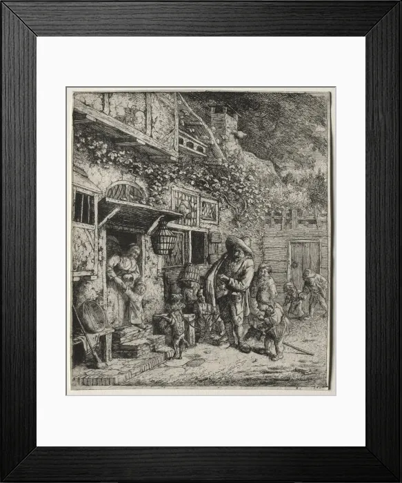 Framed Print : The Dancing Dog. Creator: Cornelis Dusart (Dutch, 1660-1704) Framed Print : The Dancing Dog. Creator: Cornelis Dusart (Dutch, 1660-1704)