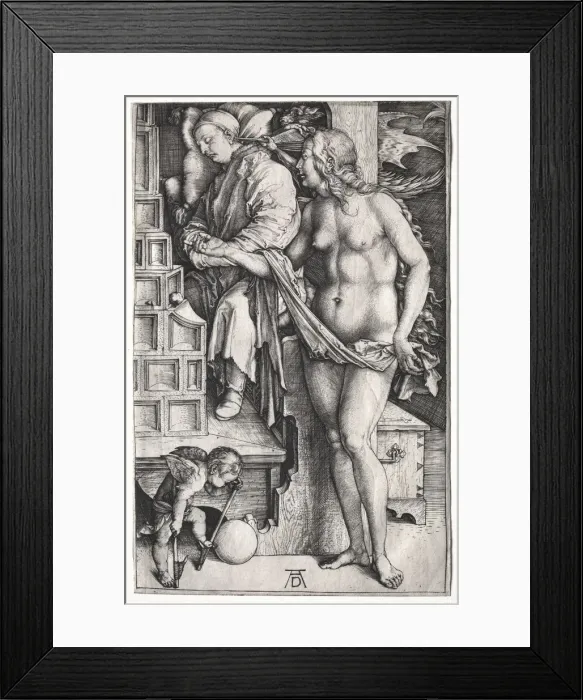 Framed Print : The Dream of the Doctor, c. 1500. Creator: Albrecht Dürer (German, 1471-1528) Framed Print : The Dream of the Doctor, c. 1500. Creator: Albrecht Dürer (German, 1471-1528)