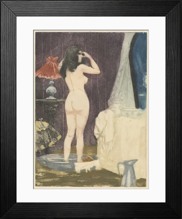 Framed Print : The Dressing Room, 1898. Creator: Charles Maurin (French, 1856-1914) Framed Print : The Dressing Room, 1898. Creator: Charles Maurin (French, 1856-1914)