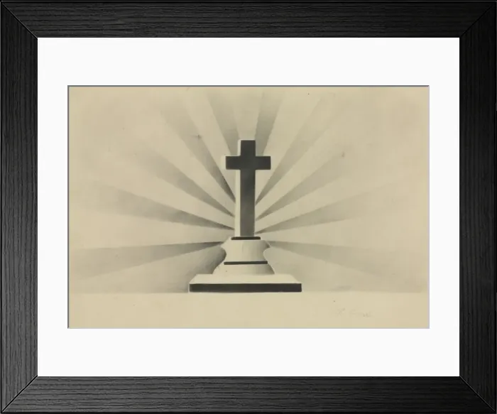 Framed Print : The Cross. Creator: Mary Altha Nims (American, 1817-1907) Framed Print : The Cross. Creator: Mary Altha Nims (American, 1817-1907)