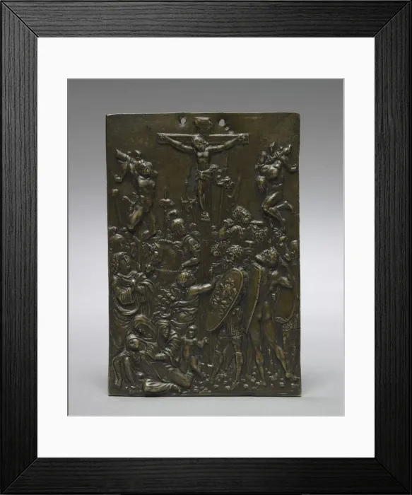 Framed Print : The Crucifixion, 1500s. Creator: Moderno (Italian, 1467-1528) Framed Print : The Crucifixion, 1500s. Creator: Moderno (Italian, 1467-1528)