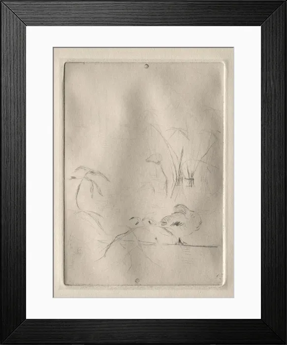 Framed Print : The Duck, 1888-90. Creator: Berthe Morisot (French, 1841-1895) Framed Print : The Duck, 1888-90. Creator: Berthe Morisot (French, 1841-1895)