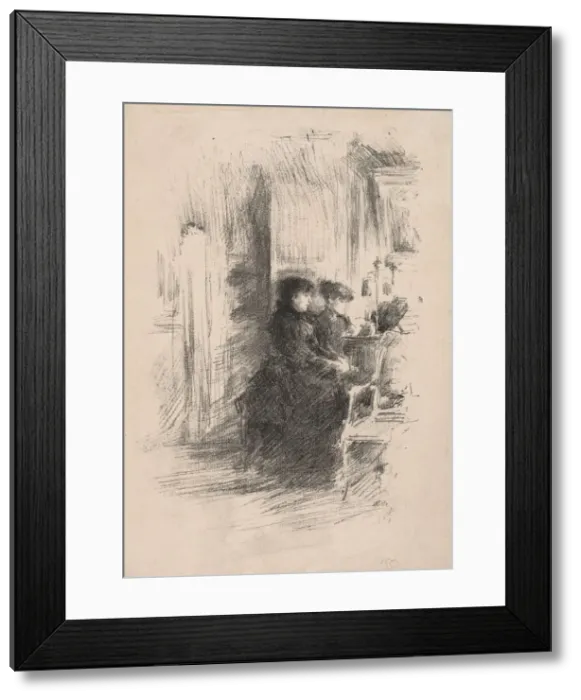 Framed Print : The Duet, 1894. Creator: James McNeill Whistler (American, 1834-1903) Framed Print : The Duet, 1894. Creator: James McNeill Whistler (American, 1834-1903)