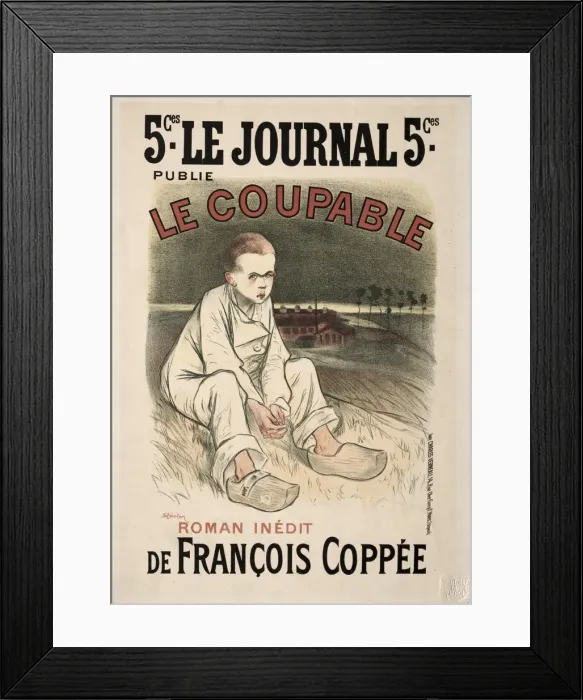 Framed Print : The Culprit, 1896. Creator: Theophile Alexandre Steinlen (Swiss, 1859-1923) Framed Print : The Culprit, 1896. Creator: Theophile Alexandre Steinlen (Swiss, 1859-1923)