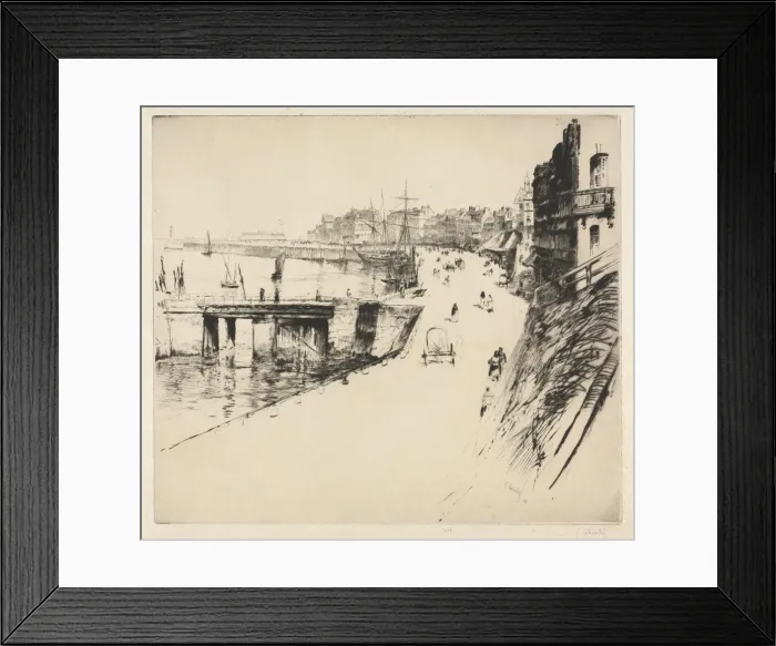 Framed Print : The Dam of Treport. Creator: Gustave Leheutre (French, 1861-1932) Framed Print : The Dam of Treport. Creator: Gustave Leheutre (French, 1861-1932)