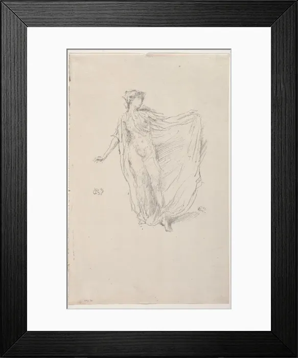 Framed Print : The Dancing Girl, 1890. Creator: James McNeill Whistler (American, 1834-1903) Framed Print : The Dancing Girl, 1890. Creator: James McNeill Whistler (American, 1834-1903)