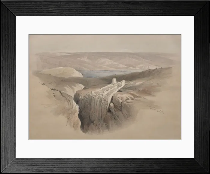 Framed Print : The Dead Sea Looking Towards Moab, 1839. Creator: David Roberts (British, 1796-1864) Framed Print : The Dead Sea Looking Towards Moab, 1839. Creator: David Roberts (British, 1796-1864)