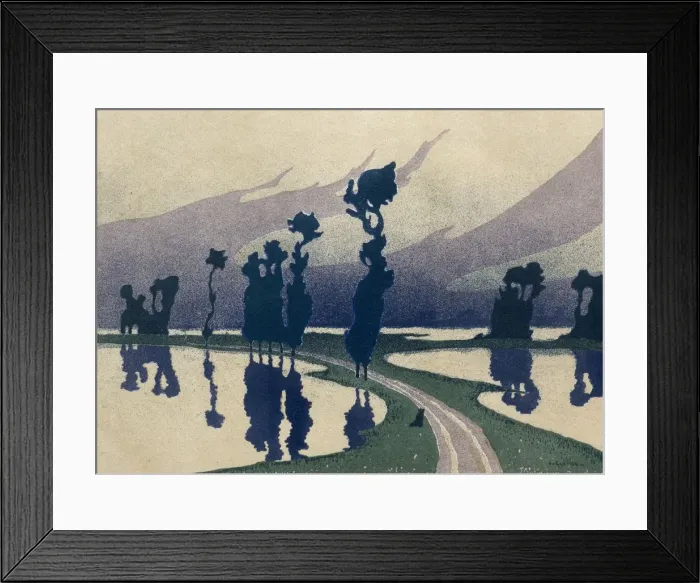 Framed Print : The Deluge, 1893. Creator: Charles Guilloux (French, 1866-1946); L Estampe Originale Framed Print : The Deluge, 1893. Creator: Charles Guilloux (French, 1866-1946); L Estampe Originale