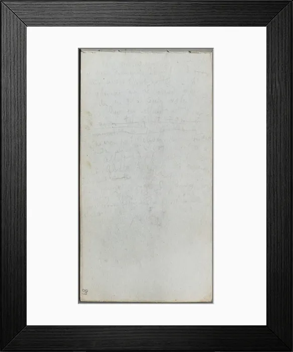 Framed Print : Sketchbook, page 89: Notes. Creator: Ernest Meissonier (French, 1815-1891) Framed Print : Sketchbook, page 89: Notes. Creator: Ernest Meissonier (French, 1815-1891)