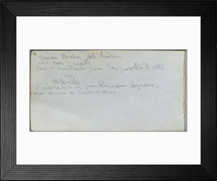 Framed Print : Sketchbook, page 95: Notes. Creator: Ernest Meissonier (French, 1815-1891) Framed Print : Sketchbook, page 95: Notes. Creator: Ernest Meissonier (French, 1815-1891)
