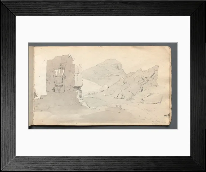 Framed Print : Sketchbook: Ruin, 1814. Creator: Samuel Prout (British, 1783-1852) Framed Print : Sketchbook: Ruin, 1814. Creator: Samuel Prout (British, 1783-1852)