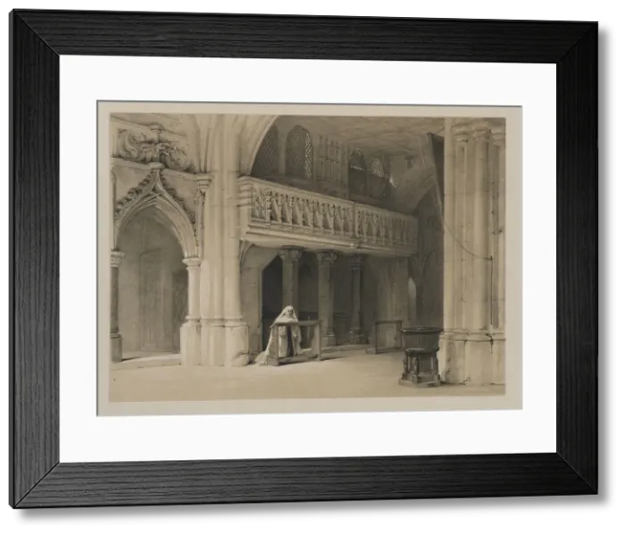 Framed Print : Sketches in Belgium and Germany, Volume I: Nonnberg Convent, Salzburg, 1840. Creator Framed Print : Sketches in Belgium and Germany, Volume I: Nonnberg Convent, Salzburg, 1840. Creator