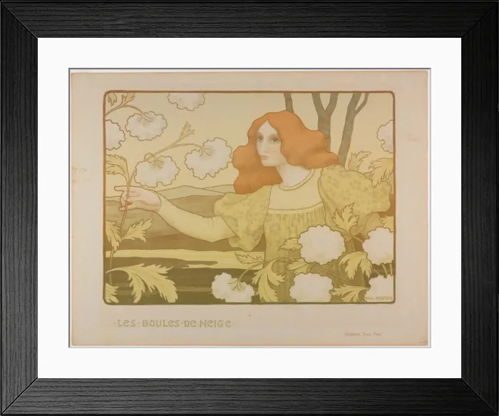 Framed Print : Snowballs, c. 1900. Creator: Paul Berthon (French, 1872-1909); Chaix Framed Print : Snowballs, c. 1900. Creator: Paul Berthon (French, 1872-1909); Chaix