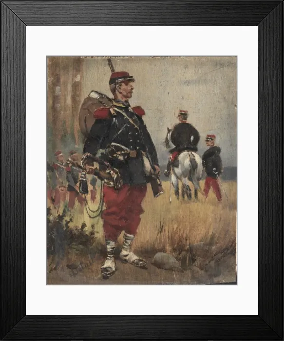 Framed Print : Soldiers, c. 1892. Creator: Edouard Detaille (French, 1848-1912) Framed Print : Soldiers, c. 1892. Creator: Edouard Detaille (French, 1848-1912)