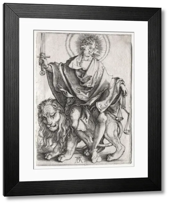 Framed Print : Son of Righteousness, c. 1500. Creator: Albrecht Dürer (German, 1471-1528) Framed Print : Son of Righteousness, c. 1500. Creator: Albrecht Dürer (German, 1471-1528)