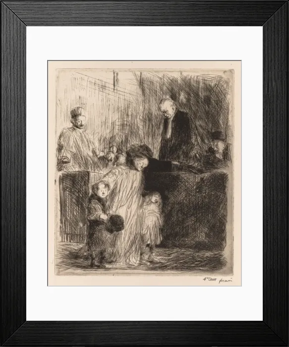 Framed Print : Sortie de lAudience. Creator: Jean Louis Forain (French, 1852-1931) Framed Print : Sortie de lAudience. Creator: Jean Louis Forain (French, 1852-1931)