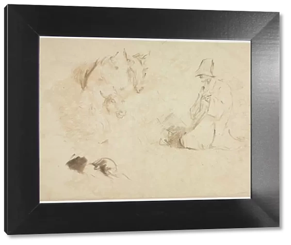 Sketches: Figures and Animals. Creator: Thomas Gainsborough (British, 1727-1788)