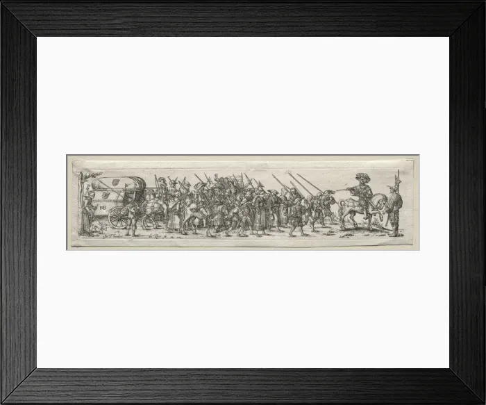 Framed Print : Soldiers on the March. Creator: Theodor de Bry (Flemish, 1528-1598) Framed Print : Soldiers on the March. Creator: Theodor de Bry (Flemish, 1528-1598)