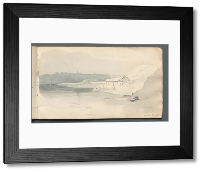 Framed Print : Sketchbook: On the ?, 1814. Creator: Samuel Prout (British, 1783-1852) Framed Print : Sketchbook: On the ?, 1814. Creator: Samuel Prout (British, 1783-1852)