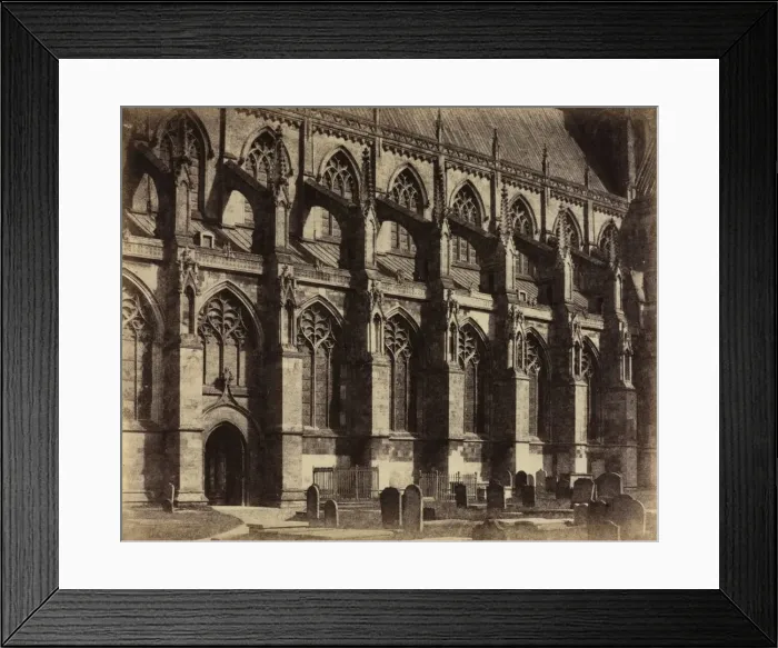 Framed Print : South Side Beverley Minster, 1860. Creator: Col. Alfred Capel-Cure (British, 1826-1896) Framed Print : South Side Beverley Minster, 1860. Creator: Col. Alfred Capel-Cure (British, 1826-1896)